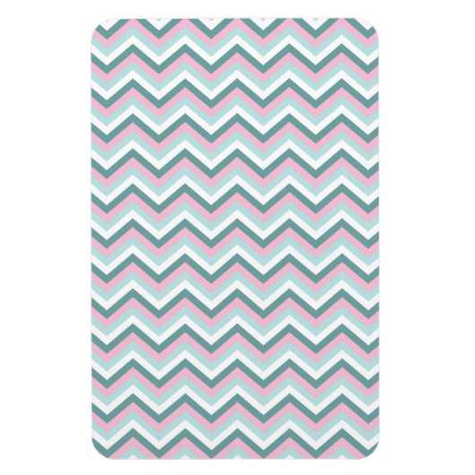 Ocean Mist Chevron Pattern Magneet (Verticaal)