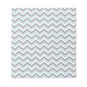 Ocean Mist Chevron Pattern Notitieblok (Voorkant)