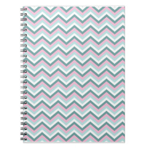 Ocean Mist Chevron Pattern Notitieboek