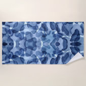 Ocean Mist-Waterverf Strandlaken (Voorkant)