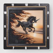 Ocean Morgan Ride: Charred Grain Afbeelding. Vierkante Klok (Voorkant)