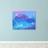 Ocean Nomads, Nautical Fantasy Art Mermaids & Fish Canvas Afdruk (Insitu (Houten vloer))