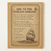 Ocean Odyssey Vintage Nautical Adventure Art Planner (Achterkant)
