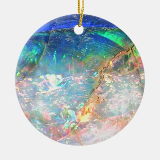 Ocean Opal Keramisch Ornament (Voorkant)