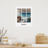 OCEAN PAINTING WALLART POSTER (Keuken)
