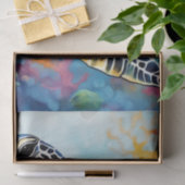 Ocean Palette: Kleurrijke Zeeen schildpad Decoupag Tissuepapier (Geschenk)