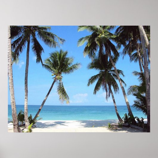 Ocean Palm Trees Print (Voorkant)