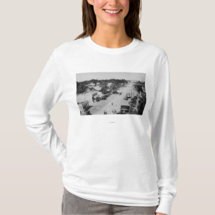 Ocean Park, WA - Uitzicht of Beach, Old Cars T-shirt