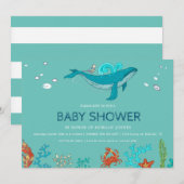 Ocean Party | Invitation Baby shower (Devant / Derrière)