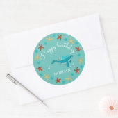 Ocean Party | Joyeux Sticker Monogram Anniversaire (Enveloppe)