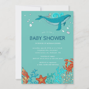 Ocean Party   Uitnodiging tot Baby shower
