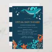 Ocean Party Virtual Baby shower Invitation (Voorkant / Achterkant)
