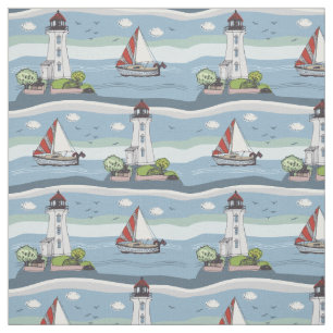 Ocean Pattern Stof