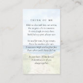 Ocean Photo Funeral Memorial Prayer Kaart Contactkaartje (Achterkant)