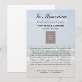 Ocean Photo Obituary Death Announding Aankondiging (Voorkant / Achterkant)