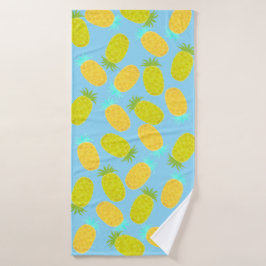 Ocean Pineapples Pattern Badhanddoek