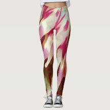 Ocean Pink Anemone Leggings