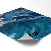 OCEAN POSTER VAN PAULA REILLY. (Hoek)