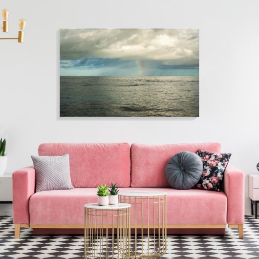 Ocean Rainbow – Sea and Sky Canvas Art (Insitu (Woonkamer))