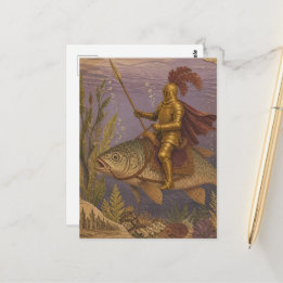 Ocean Ridder Fantasie Briefkaart