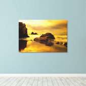 Ocean Rock Oil Painting Print (Insitu (Houten vloer))