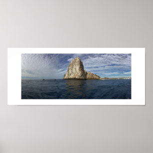 Ocean Rocks Clouds Mexico - Poster - Origineel Bla