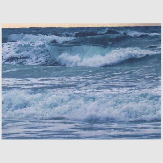 Ocean Rolling Waves 20x30 deduplicatiepapier Tissuepapier (Voorkant)