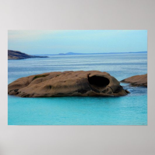 Ocean Rots Landschap Poster (Voorkant)