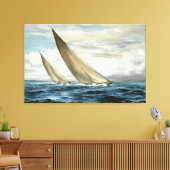 Ocean Sailing Painting Canvas Afdruk (Insitu (Woonkamer))