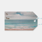 Ocean Sand Texture Cadeaulabel (Voorkant (Horizontaal))