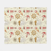 Ocean Scene Fleece Deken (Voorkant (Horizontaal))