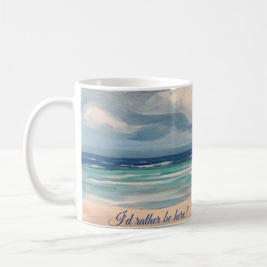Ocean Scene Koffiemok (Links)