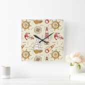 Ocean Scene Vierkante Klok (Huis)