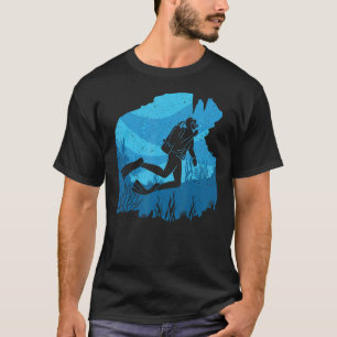 Ocean Scuba Duiker Onderwater zwemmen Duiken T-shirt