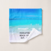 Ocean Sea Blue Beach House (Gant de toilette)