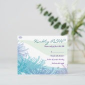 Ocean Sea Life Bat mitzvah Invitation Carte de rép (Debout devant)