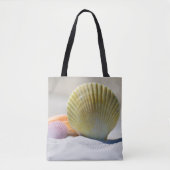 Ocean Seashell op Coastal Beach Design Draagtas (Voorkant)