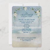 Ocean Seashore Wedding Kaart (Voorkant)