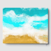 Ocean Seaside Coastal Starfish Mariage Livre d'or (Verso)