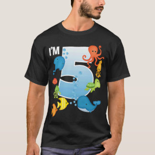 Ocean See Underwater 5 Year Old under Zee Birt T-shirt