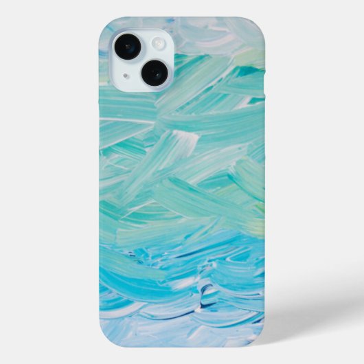 Ocean Shades of Blue Hoesje-Mate iPhone Case (Achterkant)