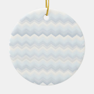 Ocean Shades Waterverf Chevron Keramisch Ornament