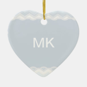 Ocean Shades Waterverf Chevron Keramisch Ornament