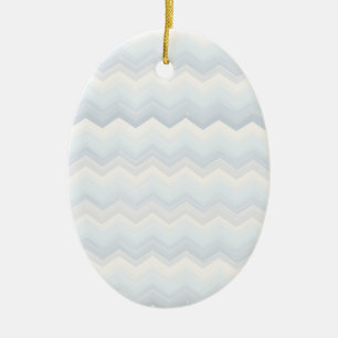 Ocean Shades Waterverf Chevron Keramisch Ornament