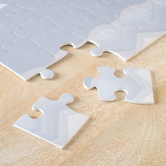 Ocean Shades Waterverf Chevron Legpuzzel (Zijkant)