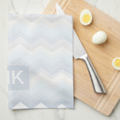 Ocean Shades Waterverf Chevron Theedoek (Quarter Fold)