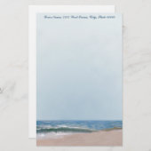 Ocean Shore Beach Personal Stationery Briefpapier (Voorkant / Achterkant)