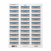 Ocean Shore Beach Return Label (Full Sheet)
