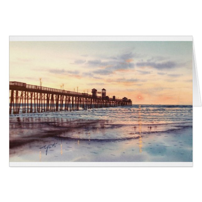 OCEAN SIDE PIER SUNSET (Voorkant Horizontaal)