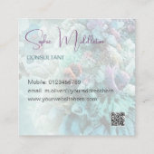 Océan sous la mer Corail QR Carte de visite (Dos)